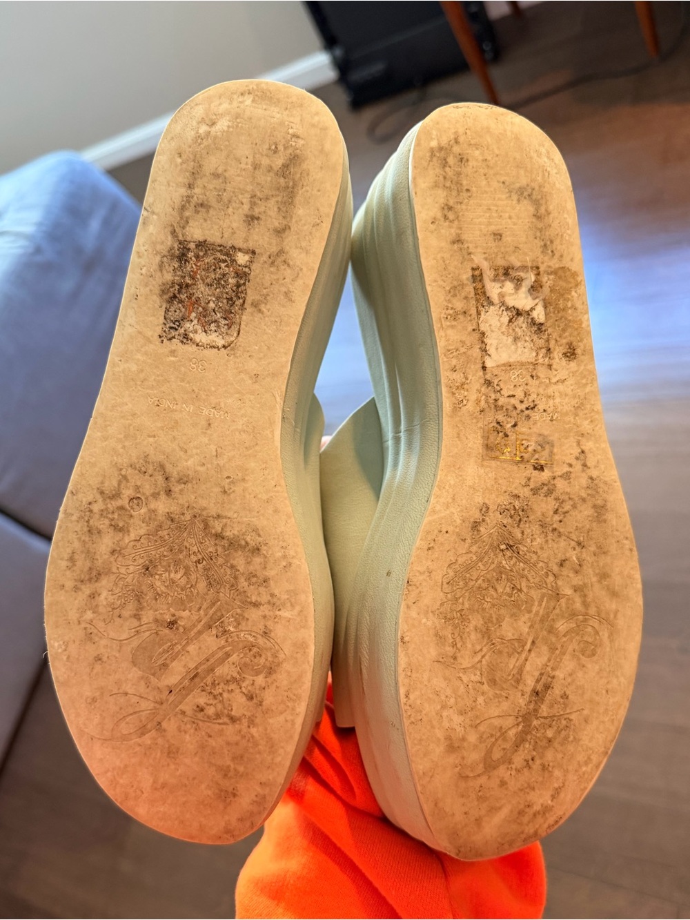 Free People Mint Platform Slide Sandals - Picture 6 of 6